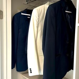 Slim fit navy blazer